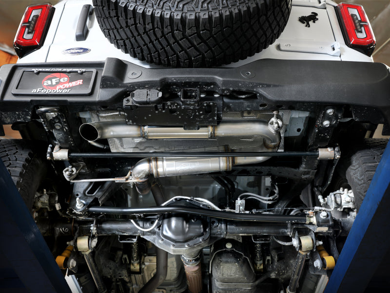 aFe 21-25 Ford Bronco 2.7L/2.3L Apollo GT Series 3 IN 409 Stainless Steel Hi-Tuck Axle-Back Exhaust