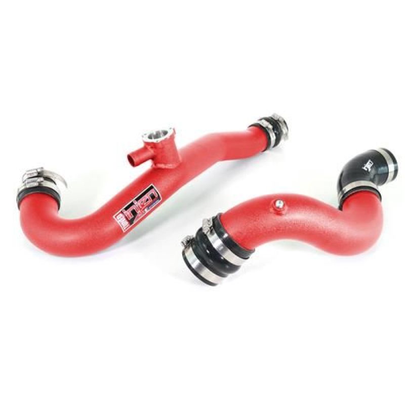 Injen 15-23 Ford Mustang 2.3L EcoBoost Aluminum Intercooler Piping Kit - Wrinkle Red