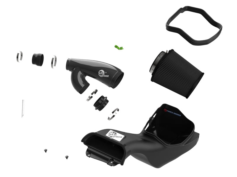 21-25 Ford Raptor / 22-25 Expedition / 21-25 F-150 / 22-25 Navigator V6 3.5L aFe 57-10031K Track Series Carbon Fiber Cold Air Intake System w/ Black Pro 5R Filter