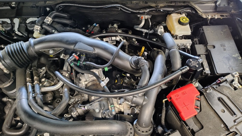 24-25 Ford Ranger Raptor 3.0L J&L 3058P-B PCV Side Oil Separator - Black Anodized