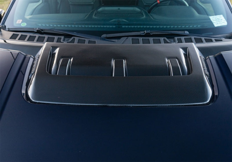 21-25 Ford Raptor Ford Racing M-16628-FG Carbon Fiber Hood Vent - Gloss