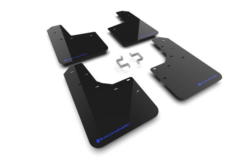 23-25 Ford Ranger Raptor Rally Armor MF123-UR-BLK-BL Black UR Mud Flap Blue Logo