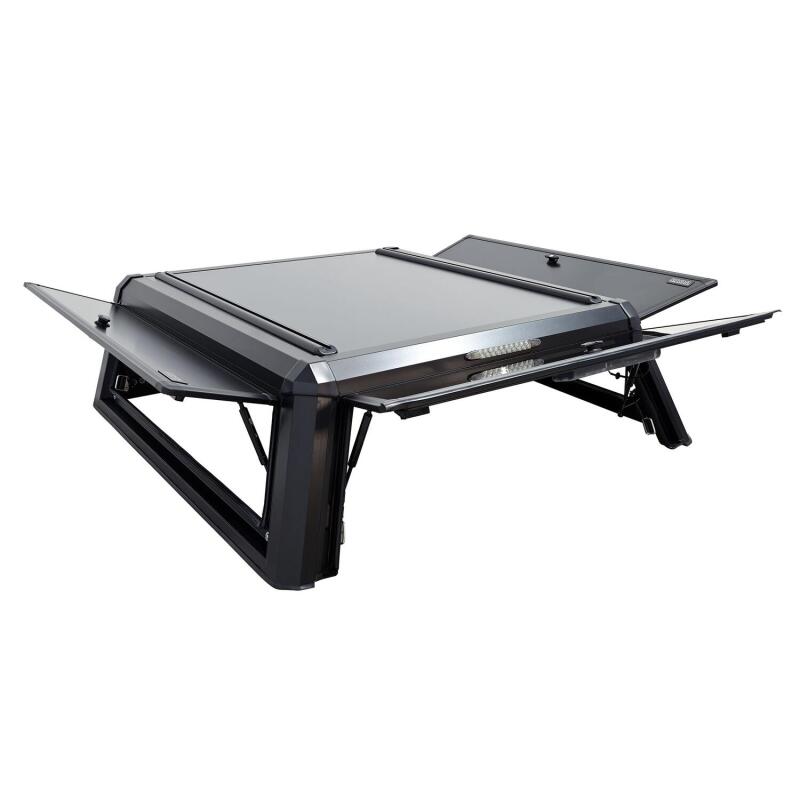 24-25 Ford Ranger Westin 16-11295 EXP Truck Cap with Solid Front Glass Matte Black